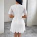 Women's Clothing Short Skirt Polka Dot Ruffle Sleeve Pleated Ladies Dress_ecoleips.com
