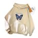 New Trendy Plus Size Women's Loose Casual Versatile Printed Fleece Pullover Hoodie For Spring, Autumn, And_ecoleips.com