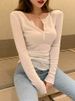 Thin Sexy Club Slim T Shirt Women Tees Womens Clothing Cotton Long Sleeve Korean Fashion Autumn Tops T-Shirts Camisetas De Mujer_ecoleips.com