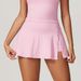 Women's Clothing A Line One Piece Short Skirt For Women Tight High Waist Yoga Wear Running Fitness Anti Exposure Sports Skirt 8819_ecoleips.com