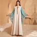 New 2026 Women's Kaftan Dress Long Sleeved Elegant Luxury European American Style Versatile Cross Border Robe for Everyday Wear_ecoleips.com
