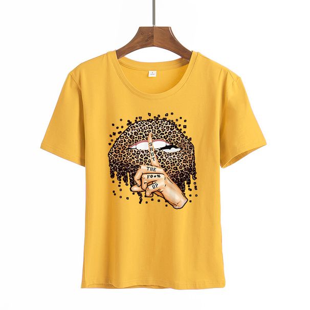 Summer Women's Short Sleeve T-Shirts Loose Large Size Regular Thick Tops For Students Year Round_ecoleips.com