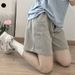 Plus Size Sports For Women Summer Korean Style Trendy Student Loose Slimming Versatile Thin Wide-Leg Casual Five-Point_ecoleips.com