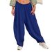 Suitable For All Seasons 2024 Autumn Winter New Casual Solid Color Pocket Loose Long Pants Women's Fashion_ecoleips.com