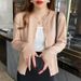 Women’s Lightweight Knit Cardigan Long Sleeve Open Front Sweater For Fall/Spring In Elegant Colors_ecoleips.com