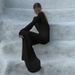 2024 Autumn Winter New European And American Women's Fashion High-end Elegant Sexy Backless Long Sleeve Slim Fit Dress_ecoleips.com