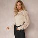Elegant Lace-Inset Long Sleeve T-Shirt – Breathable Office-to-Evening Blouse For Women_ecoleips.com