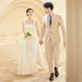 French-style Light Wedding 2026 New Model Brides, Simple Satin Strap Outings, Forest-style Engagement Dress For_ecoleips.com