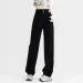New Woman Korean Double Buckle Design Jeans Female Winter Snow Warm Thermal Plush Pants Girls Popular High Waist Denim Trousers_ecoleips.com