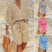 Women's Clothing Cotton And Linen Fashion Casual Suit Loose Two Piece Set_ecoleips.com