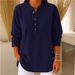 2026 Cross-Border European And American Autumn Winter New Corduroy Solid Color Loose Casual V-Neck Button Long Sleeve_ecoleips.com