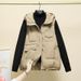 Women's fashion Warm jacket cotton vest slimming coat hooded vest padded jacket_ecoleips.com