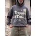 Women's Clothing high street hip hop Travis retro distressed trapped in time foam printed hoodie sweatshirt_ecoleips.com