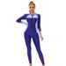 Women's Clothing Muslim New Color Matching Conservative Women's One Piece Swimsuit Long Sleeved Full Surround Sun Proof Tight Swimsuit_ecoleips.com