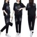Women’s Clothing autumn new large size loose casual printed suits for women Korean version of casual sportswear two piece suits trendy_ecoleips.com