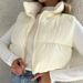 AC502 Women's Vest, New Autumn/Winter European And American Style, Stand Collar, Thickened Sleeveless Cotton Vest Jacket_ecoleips.com