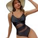 New One Piece Swimsuit For Women Quick Drying Sexy Bikini Sports Swimwear_ecoleips.com