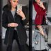 Women's Fleece-Lined Zip-Up Hooded Jacket – Side Zipper Design, Soft & Warm, Trendy Pullover Style (Red/Gray/Black, S-XL)_ecoleips.com