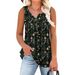 Wish European And American 2026 New Summer Small Floral Print Round Neck Knitted Sleeveless Tank Top For Women_ecoleips.com