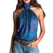 2026 European And American Cross-border Independent Site Elegant Casual Western Bohemian Print Halter Neck Tank_ecoleips.com