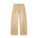 Women's Fashion Casual Mid Waist Wide Leg Ripped Cuff Jeans Rhinestones Sparkling Details Clothing_ecoleips.com