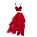Elegant Lace Camisole Top With High-Waisted Mesh Skirt Set – Trendy Two-Piece Outfit For Women_ecoleips.com