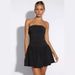 European And American Style Women's Summer Strapless Short Dress Slimming Waist Cinching Sexy Fashionable New Arrival_ecoleips.com