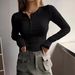 Women’s Clothing New Supply Of Half Button Thread Long Sleeve T Shirt Sexy Hot Girl Slim Outer Wear Women's Clothing_ecoleips.com