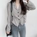 Women's Chic Casual Blazer – Korean Dongdaemun Style Slim-Fit Office Jacket (S-XL, Stretch Velvet Fabric)_ecoleips.com