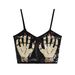 Cross-border European American Sexy Women's Short Top With Fashionable Style, Embroidered Pattern, And Sequin Camisole_ecoleips.com