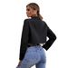 New Cross-border Foreign Trade Short Blazer Jacket, Unique Design, Waist-exposed Suit, Casual Hot Girl Style Outerwear_ecoleips.com