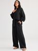Women's Loose Casual Fashion Set Top And Wide Leg Pants Two Piece Autumn Winter New Arrivals_ecoleips.com
