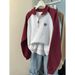 Korean-style Real-shot Spring And Autumn Half-zip Polo Collar Sweatshirt Jacket For Plus-size Women, Casual Embroidered_ecoleips.com