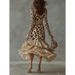 European And American Style Women's Long Sleeved V Neck Dress Digital Print Stone Pattern Patchwork Mesh New 2025_ecoleips.com