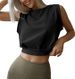 2025 Sleeveless Loose T-shirt Running Fitness Sexy Open Navel Sports Shirt Top Female_ecoleips.com
