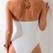 Women's Clothing Solid Color One Piece Swimsuit Female Sexy Backless High Waist Swimsuit_ecoleips.com