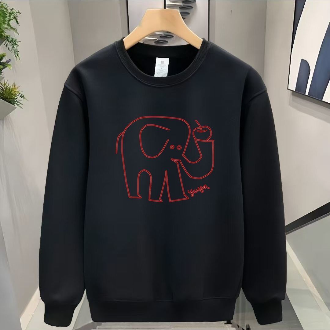 FW25 Matching Couple Cotton Crew Neck Sweatshirt - His & Hers_ecoleips.com