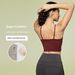 New Spring/Summer Yoga Tank Top For Women With Padded Chest, Sexy Thin Straps, Beautiful Back, And Push Up Fit Gym Sports Bra_ecoleips.com