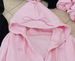 Women's Pink Oversized Hooded Zip-Up Sweatshirt With Embroidery - Cute Fall Loungewear For Petite Girls_ecoleips.com