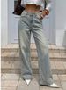 Women's High-Waisted Wide-Leg Jeans – Vintage Washed Flowy Denim Pants For Effortless Boho Chic_ecoleips.com