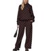 Aria Basics Aria Basics European American Women's Clothing Ins-style Autumn And Winter Fashion Casual Versatile Polka Dot Print Loose_ecoleips.com