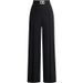 Women's Clothing Summer High Waist Commuting Slim Drape Versatile Casual Wide Leg Trousers Loose Business Women_ecoleips.com