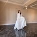 2026 Spring Fashion Court Style French White Double Layer Chiffon Large Hem Princess Fairy Long Dress_ecoleips.com