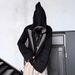 Fashion Subculture Style Loose Zip up Reversible Hooded Top Long Sleeved Versatile Women's Clothing for Foreign Trade_ecoleips.com
