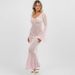 Women's Clothing Solid Color Knitted Bikini Cover Up Beach Skirt Sexy Sun Protection Clothing_ecoleips.com