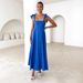Women's Clothing Solid Color Tube Top Long Skirt All Match Lace Dress_ecoleips.com