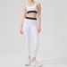 High Waist Sports Suit For Women Contrast Color Backless Tight Nude Yoga Suit Running Fitness Yoga Clothes Sports Underwear_ecoleips.com