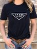 Casual White Patterned T-shirt Print, Short Sleeved Round Neck 100% Cotton T-shirt Top-6_ecoleips.com