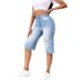 Women's Clothing High Quality Elastic Hole Denim_ecoleips.com