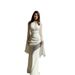 Elegant Long Sleeve Maxi Dress – Flowy & Graceful Women’s Dress For Spring & Summer (Red/Dark Blue/Light Blue/Burgundy/White/Black, Sizes S-XXL)_ecoleips.com